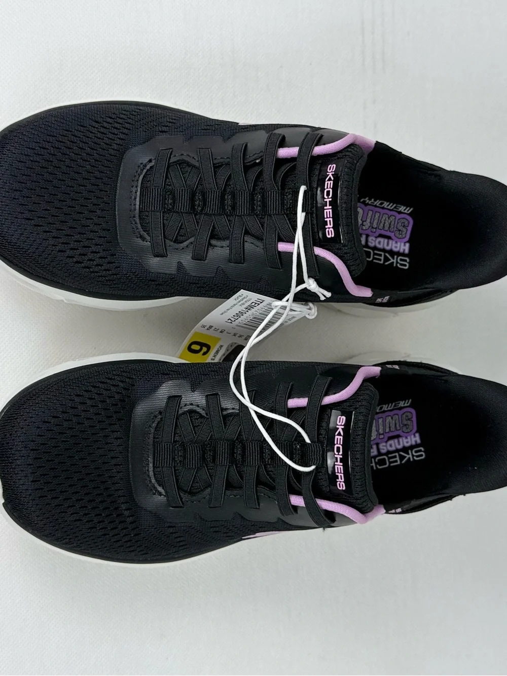 Skechers Hands Free Swift Fit Glide Lite 2.0 Black Women’s 6 Shoes NWB